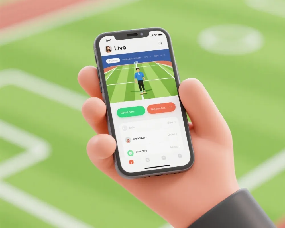 手机观看直播示意图